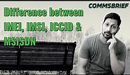 IMEI, IMSI, ICCID and MSISDN numbers