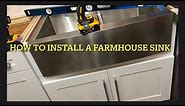 how to install a farmhouse sink instructions stainless steel