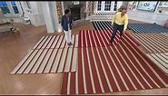 Tommy Bahama Indoor/Outdoor Reversible Awning Stripe Rug on QVC