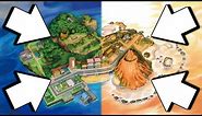 Pokemon Ultra Sun and Ultra Moon Map Comparison (New Areas and Buildings)