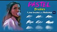 9 Pastel brushes for Photoshop | free download