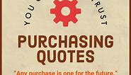 117 Purchasing Quotes and Captions (Procurement at its Best!)