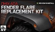 Jeep Wrangler (2007-2017 JK) Omix-ADA Fender Flare Replacement Kit, OE Style Review & Install