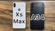 Samsung Galaxy A34 vs iPhone Xs Max