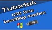 USB Stick bootfähig machen Tutorial