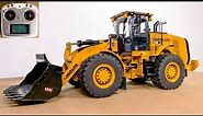 UNBOXING KABOLITE K966 HUINA RC HYDRAULIC WHEEL LOADER RTR WITH LED LIGHTS!! CATERPILLAR CAT 966M