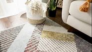 Well Woven Jayce Grey Modern Geometric Boxes & Shapes Pattern Area Rug 5x7 (5'3" x 7'3")