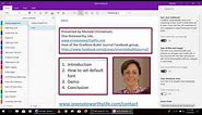 How to set the default font in OneNote for Windows 10