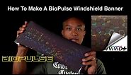 BioPulse Windshield Banner Using VViVid BioPulse Headlight Tint Car Wrap