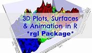 3D R - Creating 3D Plots and Animations in R using rgl Package