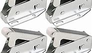 Push to Open Touch Release Lock Spring Loaded Latch for Kitchen Cabinet Cupboard Wardrobe Door (4 Pack)