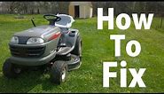 How to Troubleshoot Craftsman Lawn Tractor | Battery, Connections and fuses