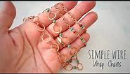 DIY Wire Jewelry - How To Make Easy Chain Links - Ideas For Beginners