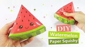 DIY Watermelon Paper Squishy | Free Printable Papercraft