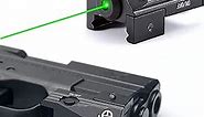 Green Laser Sight for Pistol, Rifle or Handgun, Aluminium Shell, Tactical Sights Airsoft, Scope Hand Gun Rifles, Fit Picatinny Rail, Magnetic USB Rechargeable and Ambidextrous Control, Lightweight