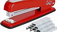 Mr. Pen- Stapler with Staples, Red Stapler, 1000 Staples, Staplers for Desk, Staplers Office, Office Stapler, Desk Stapler, Metal Stapler, Standard Stapler, Stapler and Staple, Stapler Office Supplies