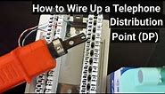 How to wire up an intercom phone system distribution point (DP)