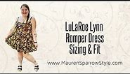 LuLaRoe Lynn Sizing Review | Fit & feel of this new romper dress, especially for plus-size!