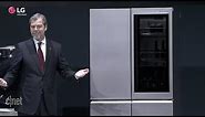 CNET News - LG's new smart fridge automatically opens door sans hands