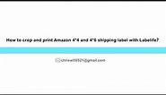 Labelife PC Tutorial | How to crop and print Amazon 4x4 and 4x6 shipping labels