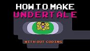 How to make undertale - no coding - game maker studio 2 - drag and drop