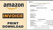 How to download and print Amazon receipts / invoice - 2023