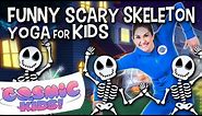 Funny Skeleton Halloween Yoga | Cosmic Kids