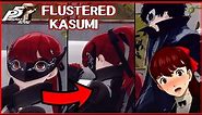 Kasumi BLUSHES when staring at Joker - Persona 5 Royal