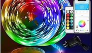 DAYBETTER Led Strip Lights 100ft Smart with App Remote Control, 5050 RGB for Bedroom, Living Room, Home Decoration, Music Sync Color Changing for Room Party(2 Rolls of 50ft)