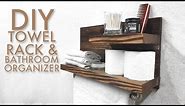DIY Towel Rack & Bathroom Organizer | Modern Builds | EP. 51