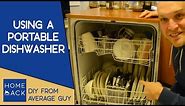 How to use a portable dishwasher
