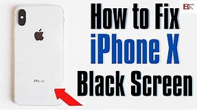 How to Fix iPhone X Black Screen But Still Works or Black Screen of Death | Turn Back ON