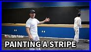 How To Paint A Perfect Stripe. Ways to paint stripes on walls.