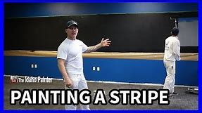 How To Paint A Perfect Stripe. Ways to paint stripes on walls.