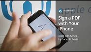 How to sign a PDF using your iPhone in 10 seconds