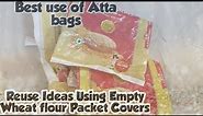 Within Few Minutes Flower Making Ideas Using atta bags/Best Use of atta bags/Waste cover Reuse ideas