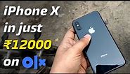Apple iphone X in just ₹12000 ? 🤔 | Buying a used iPhone from OLX | Sameer Khan