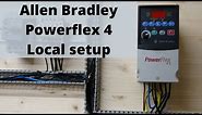 Allen Bradley Powerflex 4 local mode set up and Factory reset Single phase (English)