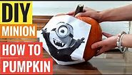Halloween DIY Minion Pumpkin - How to carve Tutorial