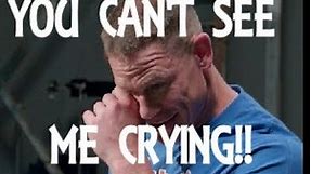 You can't see me crying! WWE star John Cena reduced to tears by surprise video