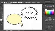 How to Draw a Speech Bubble in Adobe Illustrator