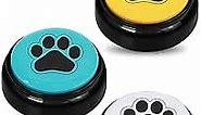 ChunHee Dog Buttons for Communication Dogs Speech Training Buttons Talking Sound Buttons-Recordable Buttons for Dogs-30 Seconds Record Button, Pack of 4 (Battery Included)