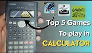 Top 5 Games to play in Calculator