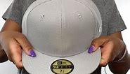New Era 'DIAMOND TECH 59FIFTY-BLANK' Light Grey Fitted Hat