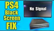 PS4 Black Screen FIX