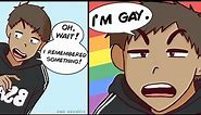 when u forgot to tell your straight friends something 😳 | 🌈 r/lgbtmemes