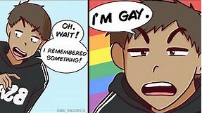when u forgot to tell your straight friends something 😳 | 🌈 r/lgbtmemes