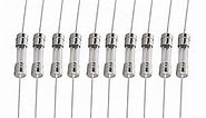 Heyiarbeit Glass Tube Fuses Axial with Lead Wire Slow-Blow Time-lag Fuses 5x20mm 10A 250V for Replacing or Repairing Many Home Electronics 10Pcs (T10A)