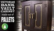Victorian Bank Vault Cabinet made out of Pallets and Scrap Wood