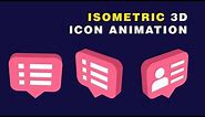 Isometric After Effects Tutorial - Flat 3D Icon Animation #01